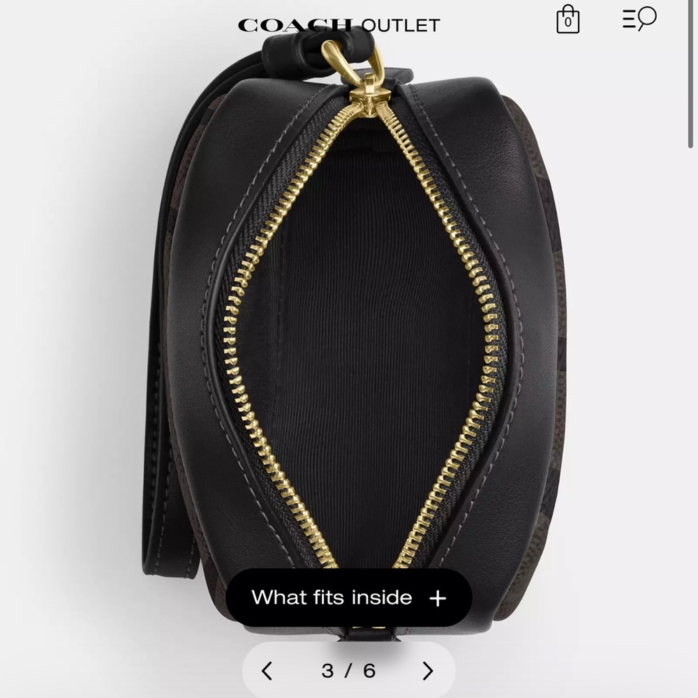 Coach Black and Brown Wristlet - Picture 2 of 13